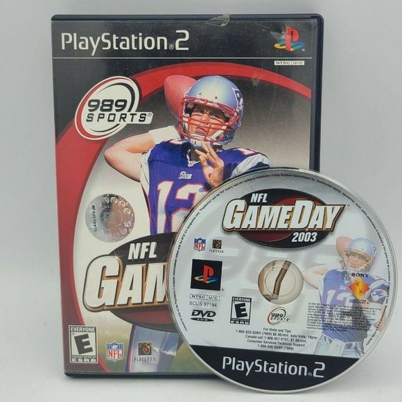 NFL GameDay 2003 (Sony PlayStation 2, 2002) Tom Brady - Picture 1 of 3
